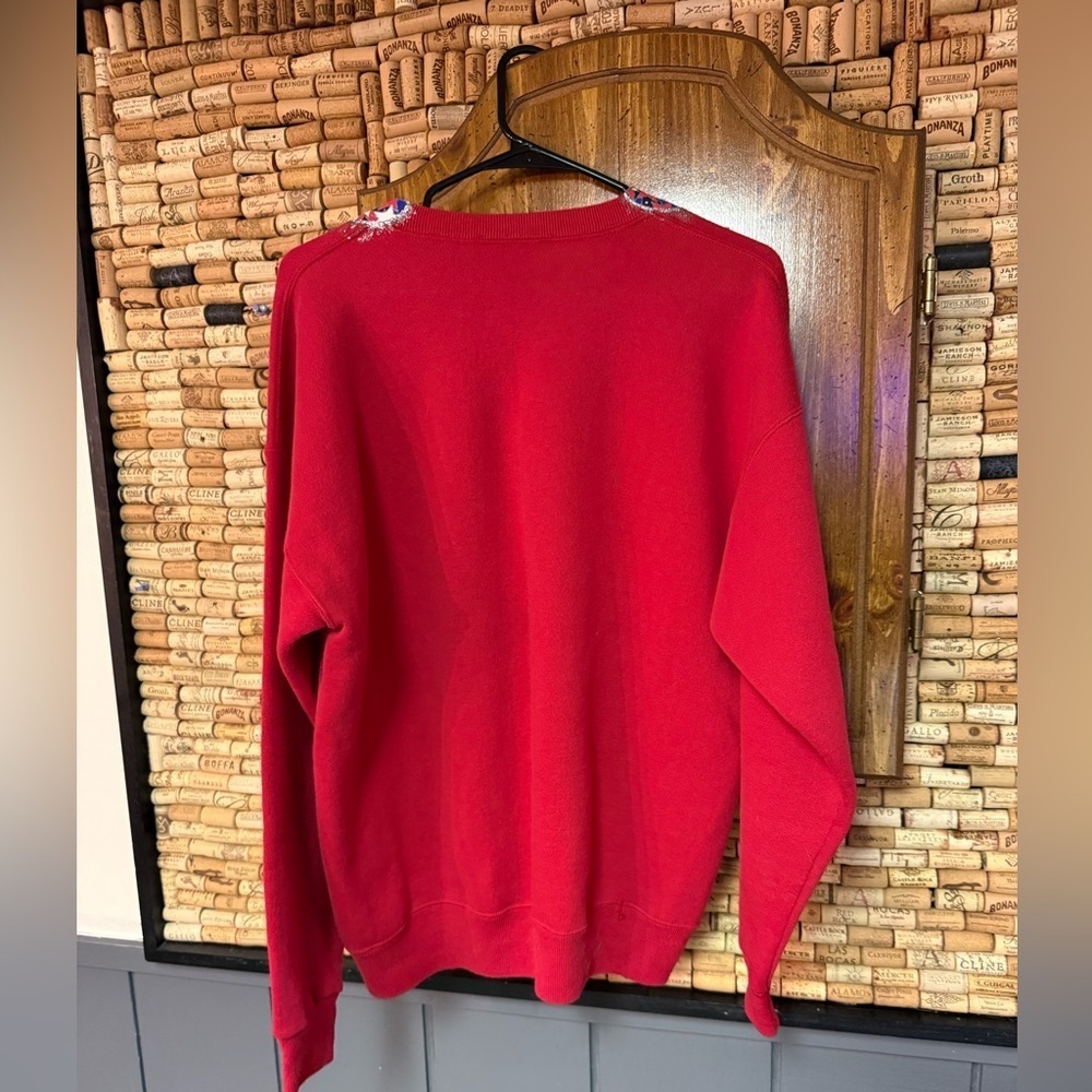 RARE! Vintage 90’s USA Olympics glitter Red white and
Blue sweatshirt sz XL - Picture 6 of 6